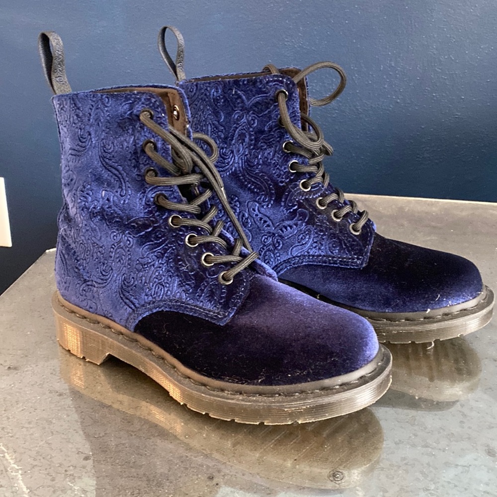 1480 Navy Brocade Dr. Martens